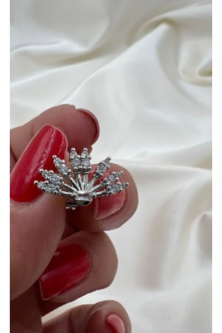 Bb Çelik Çoklu Görünümlü Badem Küpe Gümüş