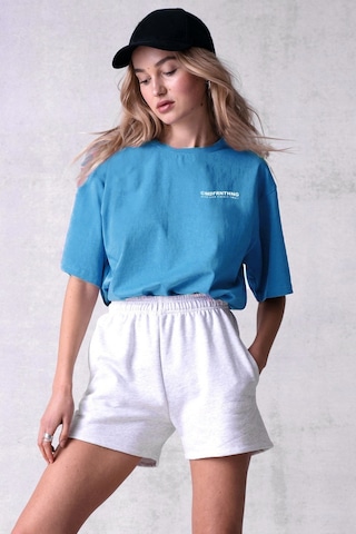 Madmext Mad Girls Mavi Baskılı Tişört Mg1197-mavi Mavi