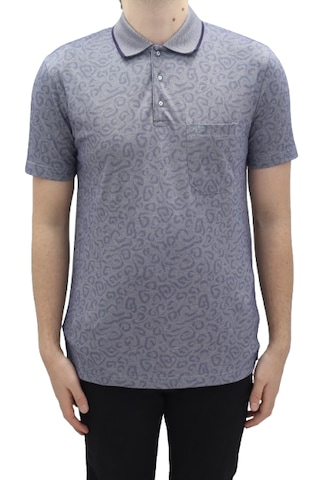 Santa Dmctekstil Erkek 2026 Desenli Klasik Kesim Rahat Kalıp Tek Cepli Polo Yaka T-shirt Lacivert