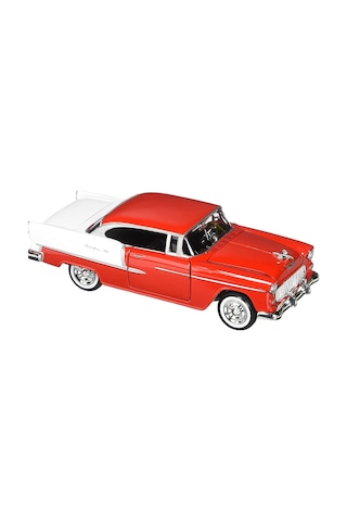 Motormax 1955 Chevy Bel Air 1/24 Kırmızı Model Araba