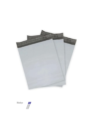 Cepsiz Büyük Boy Kargo Poşeti 35x45+5 Cm - 100 Adet 40+40 80 Mikron