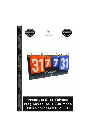 Premium Skor Tahtası Maç Sayacı Scr-800 Masa Üstü Scorboard 0-7 0-30