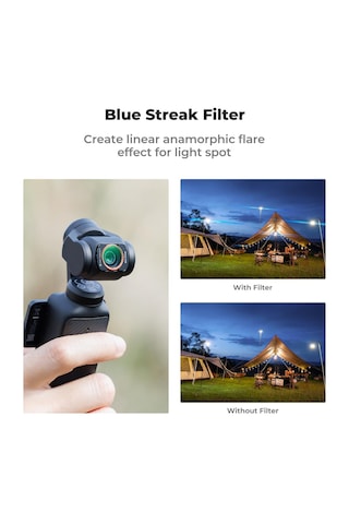 K&f Concept Magnetic Blue Streak Filter Djı Osmo Pocket 3 Combo