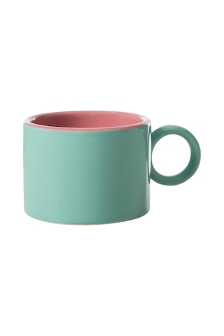 Mudo Home Colourful Kupa - Turkuaz 205ml Çok Renkli