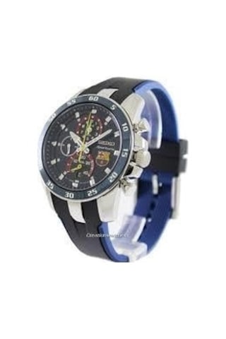 Seiko Fc Barcelona Spc089p2 Uyumlu Silikon Saat Kordonu Siyah
