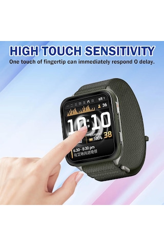 Caseonn Garmin Forerunner 170 Music Pmma Pet Saat Ekran Koruyucu Siyah 2 Adet