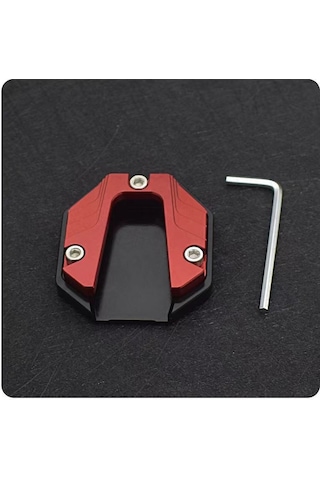 Kırmızı Alüminyum Alaşım Genişletilmiş Tek Ayak Dayanağı Pedi, Elektrikli Araçlar, Motosikletler Ve Bisikletler İçin Evrensel