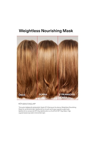 Olaplex Weightless Nourishing Mask İnce, Orta Telli Saçlar İçin Ağırlık Hissi Bırakmayan Besleyici Maske 200ml