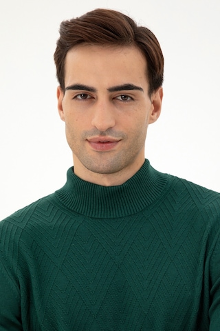 U.S. Polo Assn. Erkek Slim Fit Balıkçı Yaka Taş Kazak 50297038-VR079
