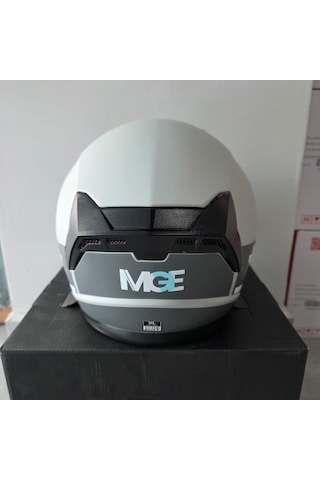 Çenesiz Kask Jk528-1 Mge Vizörlü Mat Gri Xl