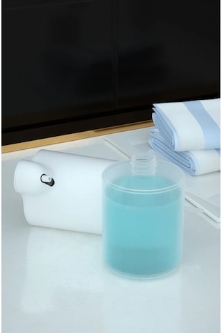 Otomatik Sensörlü Köpük Sabun Makinası, Şarj Edilebilir, Yeniden Doldurulabilir Beyaz