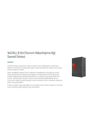 Eaton CFVCX8 VoCALL 8 Acil Durum Haberleşme Ağı Santral Ünitesi