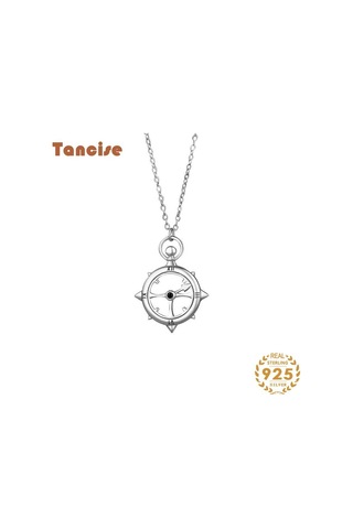 Tancise S925 Gümüş Lüks Kişilik Kolye Kolye Kadın Klasik Gelgit Kolye