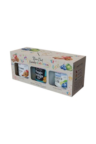 Bien Chef Aile Koleksiyonu 3'lü Reçel Seti 3x220 Gr Elmalı Kurabiye, Mango Portakal, Yaban Mersinli Mojito