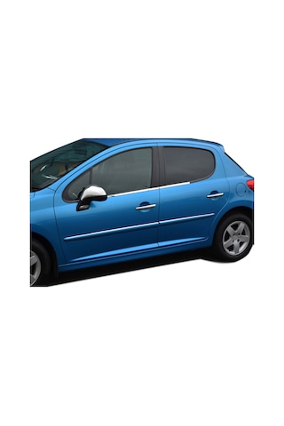 Peugeot 207 Krom Cam Çıtası 2006-2013 4 Parça