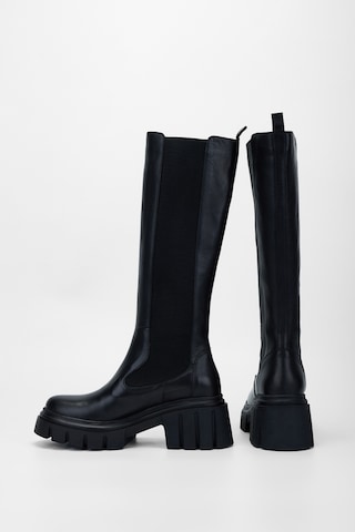 Valmenti Kadın Siyah Hakiki Deri Çizme 775 8045 Bn Czm Sk23/24 Siyah