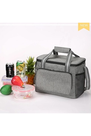 Suofeng 15l Gri Oxford Kumaş Isı Saklama Çanta - Uzun Süreli Soğuk/ısı Saklama, Sıcaklık Koruma, Outdoor Piknik Çantası Çok Renkli