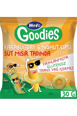 Hero Goodies Süt Mısırlı Sağlıklı Cips 30g X8
