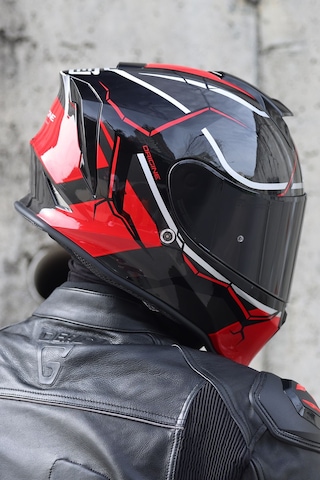 Dinamo Never Broken Siyah-kırmızı Kask C1 Siyah