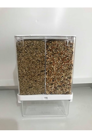 10 Adet T-Pet Akıllı Yemlik İkiye Bölünebilir Geniş Kabuk Hazneli