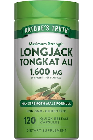 Nature's Truth Longjack Tongkat Ali 1600 Mg 120 Kapsül Usa Menşeii Dmmedicineden