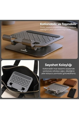 Dönebilen Sırt Uzunluk Ayarlamalı Tablet Telefon Tutucu