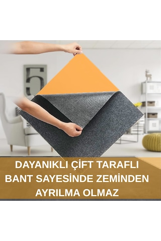 Kendinden Yapışkanlı Halıfleks Ev Tekne Ofis Karo Halı Antrasit