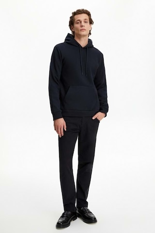 Mnk Baby & Kids Erkek Sweatshirt Pamuklu Standart Fit Normal Kesim İçi Polarlı 2 İplik Kapüşonlu Siyah