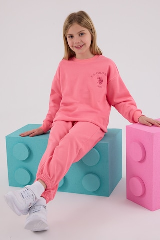 U.S. Polo Assn. U.s. Polo Assn Kız Çocuk Pembe Eşofman Takımı Us2310-c-v1 Pembe