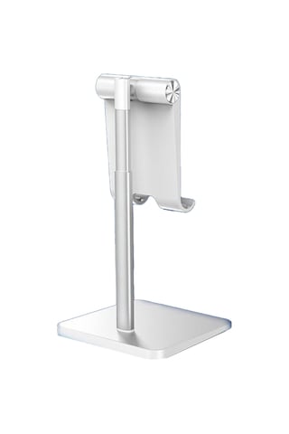 Honmex Zzj-2 Aluminyum Telefon Ve Tablet Tutucu, Ağırlıklandırılmış Tabanlı, Yüksek Sabitlik, Açı Ve Yükseklik Ayarlanabilir, Tüm Telefonlarla Uyumlu, Gümüş Standart Tipi