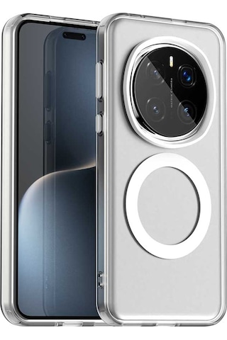 For Honor Magic7 Pro 5g Kılıf Magsafe Pc+tpu+pet Düşmeyi Önleyici Telefon Kapağıyla Uyumlu - Beyaz