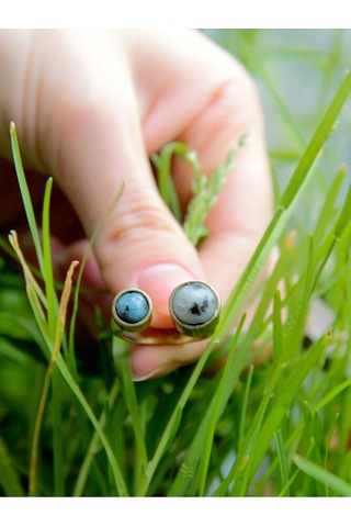 Aytaşı Lapis Doğal Taş Ayarlanabilir Yüzük Aşk Ve Neşe Taşı Çok Renkli