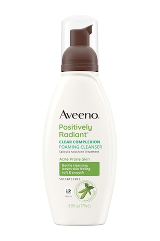 Aveeno Positively Radiant Yağsız Köpüren Yüz Temizleyici 177 ML