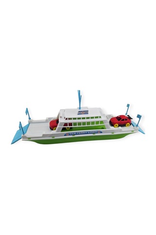 Feribot Araç Taşııyan Gemi 45 Cm - Yeşil