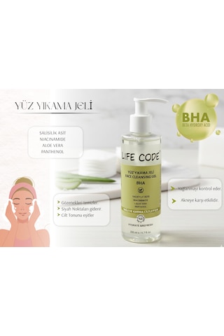 Yüz Yıkama Jeli Yağlı-sivilceli -akneye Eğilimli Ciltler İçin Bha Lı Skin Care 200 Ml