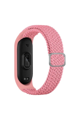 Xiaomi Mi Band 3 Uyumlu Krd-49 Örgü Mkst Kordon-pembe