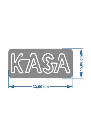 Kasa Yazısı Neon Led Dükkan - İşyeri - Cafe - Lokanta Kasa Banko Yazısı Pembe Pempe