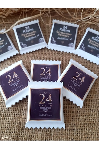 Farklı Market 24 Kasım Öğretmenler Günü Hediyesi Özel Kesimli Çikolata 20 Adet