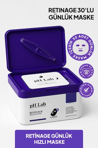 Phlab Retinage Daily Quick Günlük 30'lu Maske