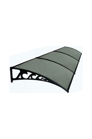 Plastik Ayak 6mm Levhalı Pratik Sundurma 100x360 Cm Antrasit Gri Plastik Ayak 6mm Levhalı Pratik Sundurma 100x360 Cm Antrasit Gri