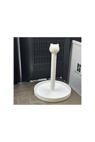 Kedi Figürlü Takı Ve Toka Standı Düzenleyici Organizer Beyaz - 916147558 Beyaz