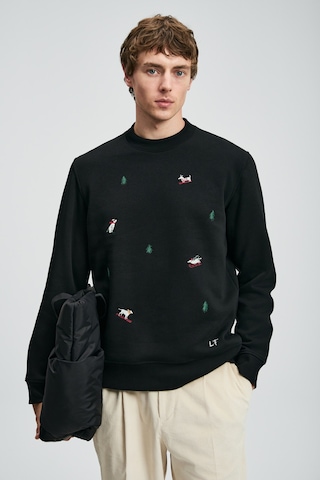 Lufian Noel Erkek Sweatshirt Siyah Siyah 112030188100100 Siyah