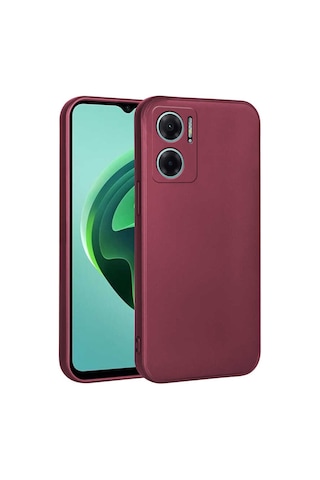Xiaomi Redmi Note 11e Kılıf Zore Premier Silikon Kapak Mürdüm