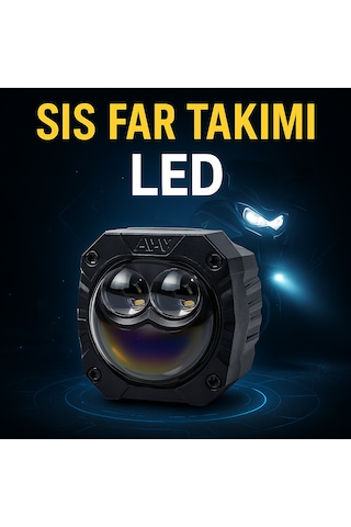 50 W Uzun Kısa Flap Fonksiyonlu Csp Osram Motosiklet Led Sis Farı