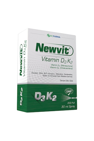 Newvit Vitamin D3 K2 Sprey 30 ML