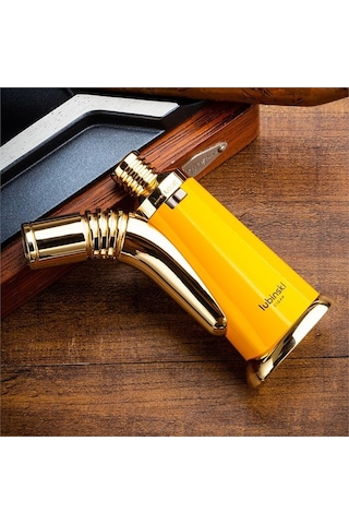 Lubinski Retro Tek Torch Masa Tipi Puro Çakmağı Yeşil Lb-196