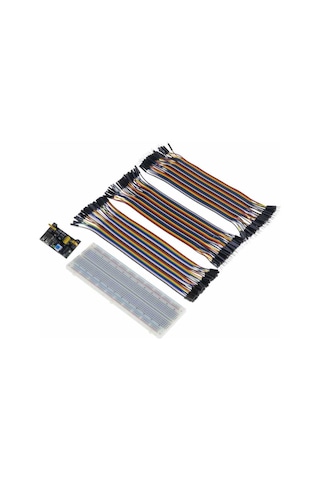 120 Parça 200 Mm Jumper Kablo Seti + Breadboard + Regülatör