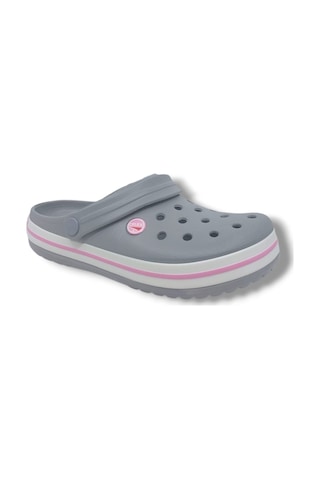 Zerhan Cflex 145 Buz Gri - Beyaz - Pembe Sabo Terlik Sandalet Gri