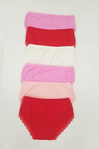 Kadın Çok Renkli Kaşkorse Bato 6'li Paket Külot 001