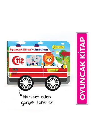 Oyuncak Kitap Ambulans Gerçek Tekerlekli
